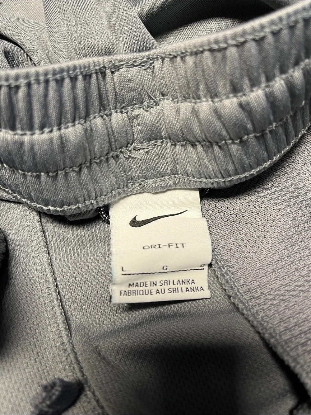 Nike Light Gray Dri-FIT Athletic Shorts